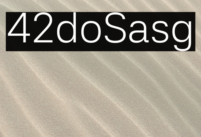 42dot Sans Light Example 1