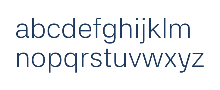 42dot Sans Light Lowercase