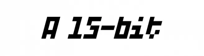 A 15-bit  नि: शुल्क फ़ॉन्ट्स डाउनलोड