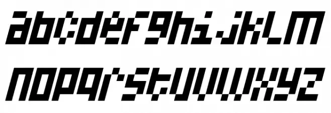 A 15-bit خط أحرف صغيرة
