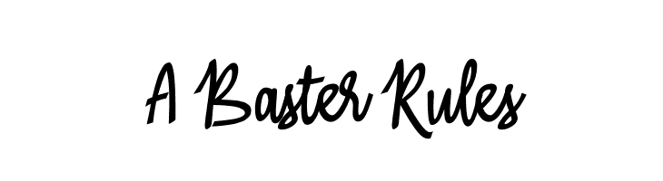 A Baster Rules  Free Fonts Download