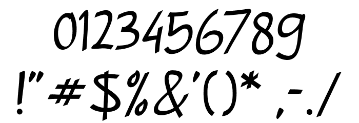 A Baster Rules Font OTHER CHARS