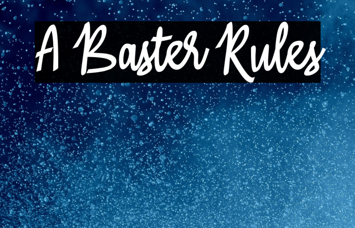 A Baster Rules Example 3