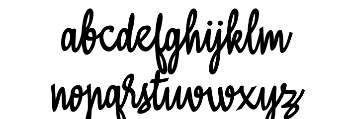 A Baster Rules Font LOWERCASE