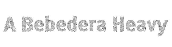 A Bebedera Heavy Шрифта