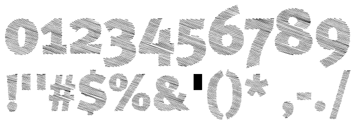 A Bebedera Heavy Font OTHER CHARS