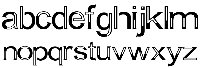 A Bit Empty Font LOWERCASE