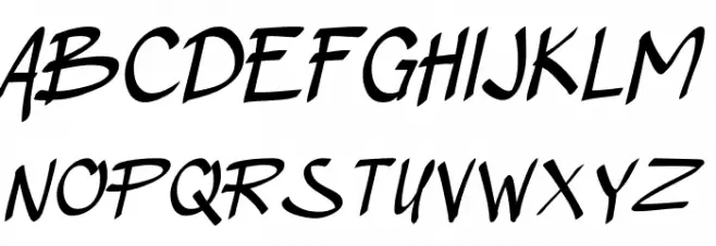 A Black Crown フォント 大文字
