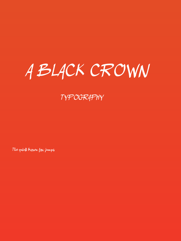 A Black Crown Poster