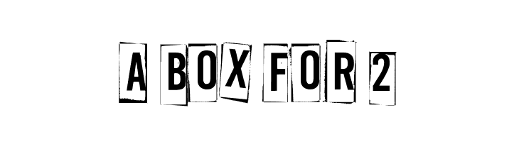 A Box For 2 Шрифта