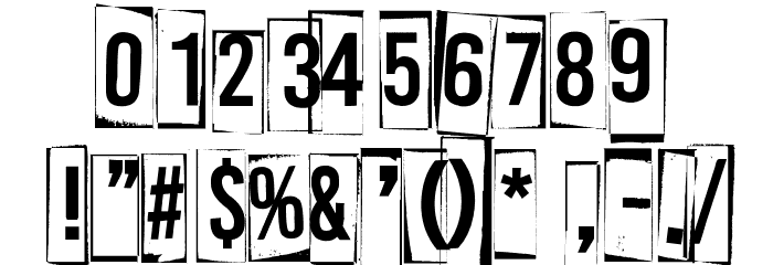 A Box For 2 フォント その他の文字
