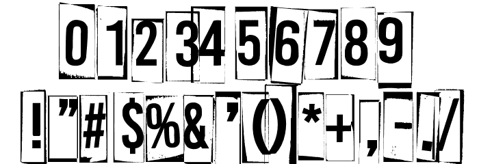 A Box For 2 Font OTHER CHARS