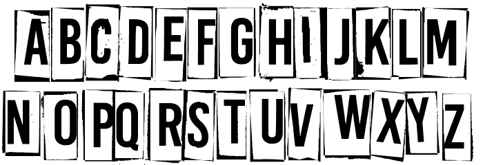 A Box For 2 Font LOWERCASE