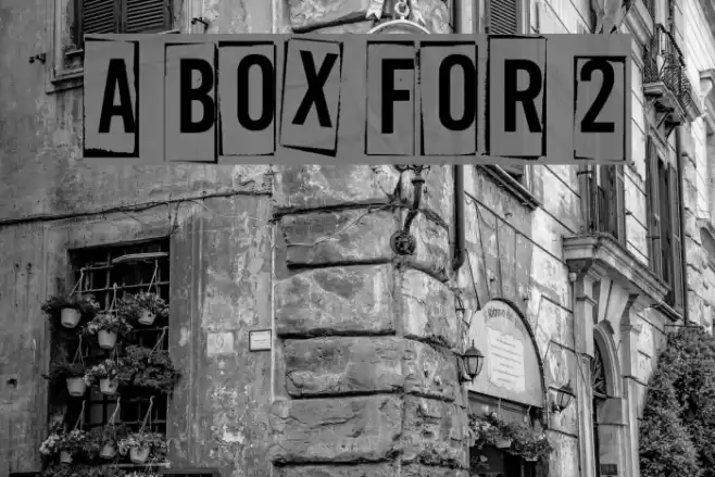 A Box For 2 Font examples