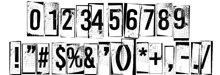 A Box For 3 Font OTHER CHARS