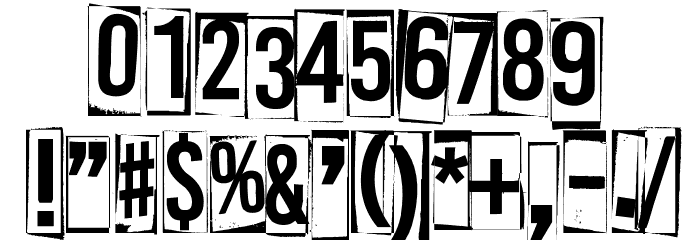 A Box For Font OTHER CHARS