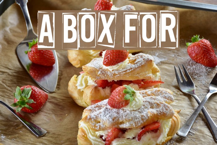 A Box For Font examples