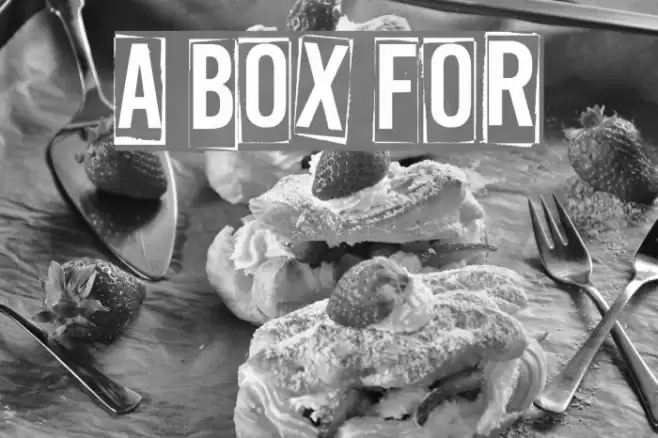 A Box For Шрифта examples
