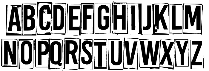 A Box For Font LOWERCASE