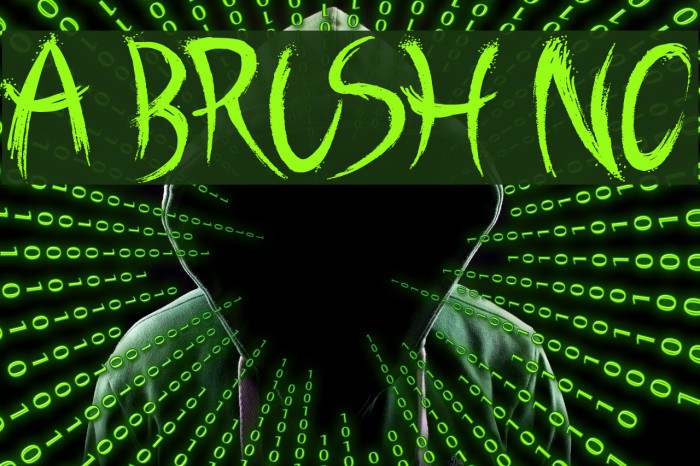 A Brush No Font examples