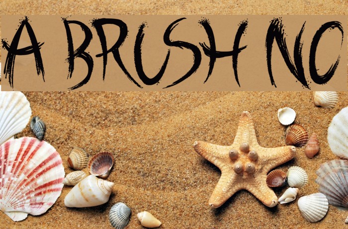 A Brush No Font examples
