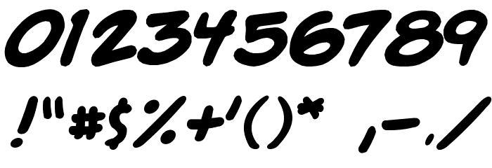 A-C-M-E--Explosive--Bold Font OTHER CHARS