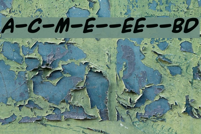 A-C-M-E--Explosive--Bold Font examples