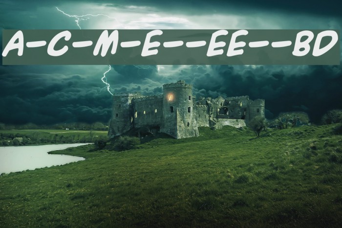 A-C-M-E--Explosive--Bold Font examples