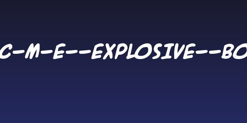 A-C-M-E--Explosive--Bold Social Header