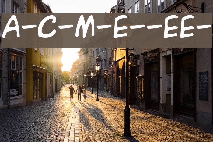 A-C-M-E--Explosive- Шрифта examples
