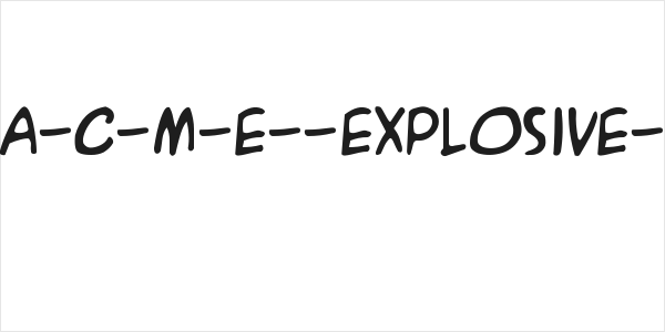 A-C-M-E--Explosive- Logo