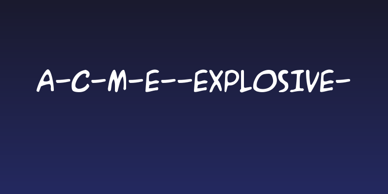 A-C-M-E--Explosive- Social Header