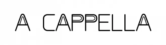 A CAPPELLA  Frei Schriftart Herunterladen