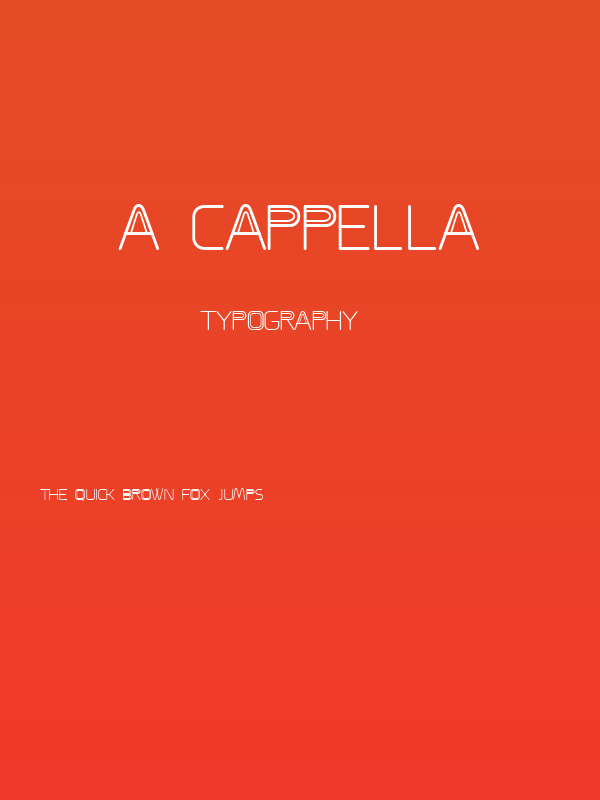 A CAPPELLA Poster