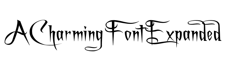 A Charming Font Expanded  नि: शुल्क फ़ॉन्ट्स डाउनलोड