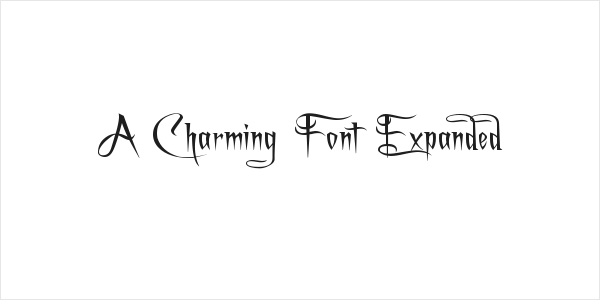 A Charming Font Expanded Logo