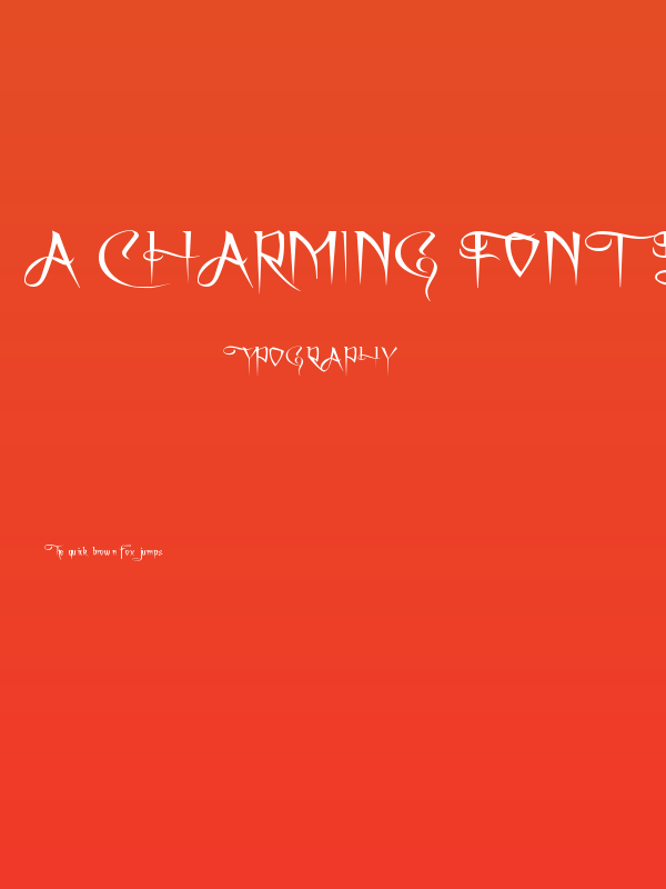 A Charming Font Expanded Poster