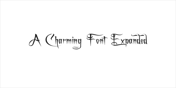 A Charming Font Expanded Logo