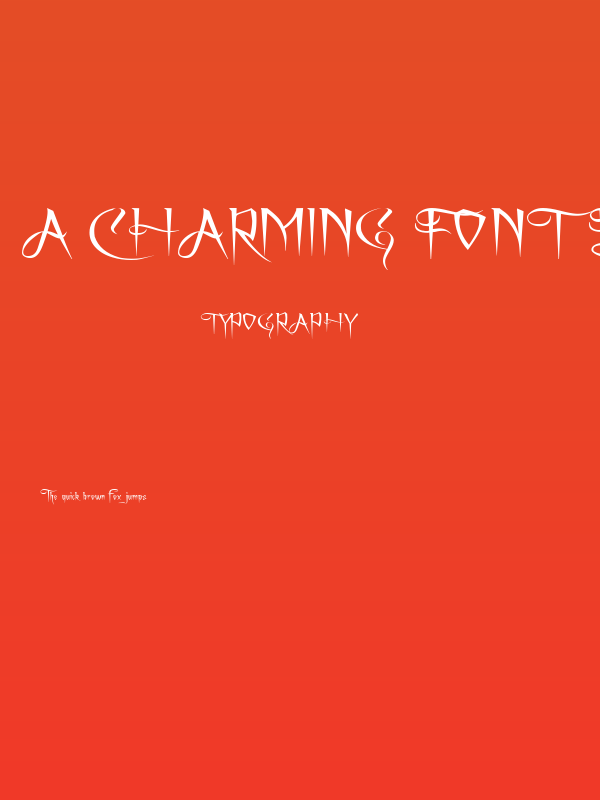 A Charming Font Expanded Poster