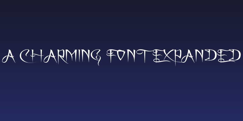 A Charming Font Expanded Social Header