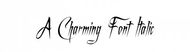 A Charming Font Italic  Скачать бесплатные шрифты