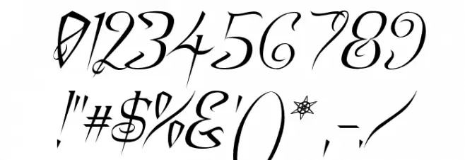 A Charming Font Italic Font OTHER CHARS