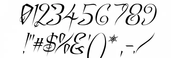 A Charming Font Italic Font OTHER CHARS