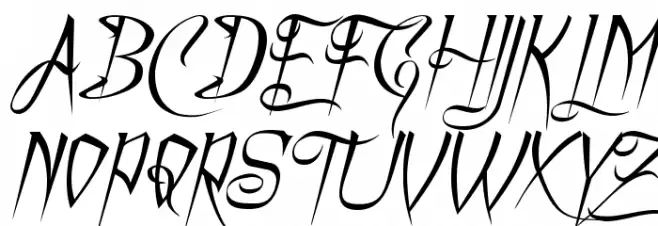 A Charming Font Italic خط أحرف كبيرة