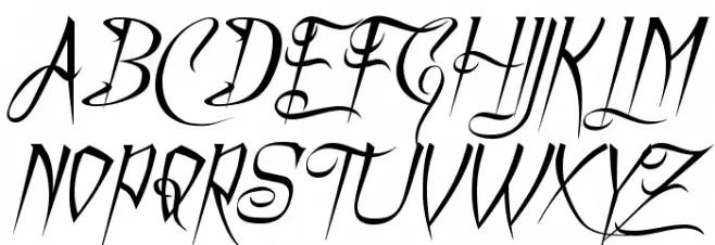 A Charming Font Italic خط أحرف كبيرة