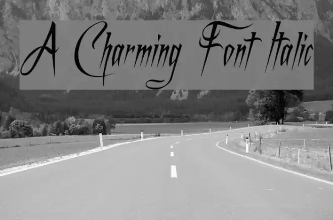 A Charming Font Italic Font examples