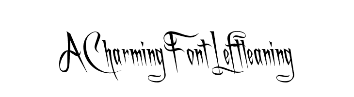A Charming Font Leftleaning  لخطوط تنزيل