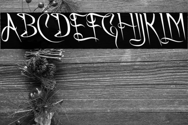 A Charming Font Leftleaning Fonte examples