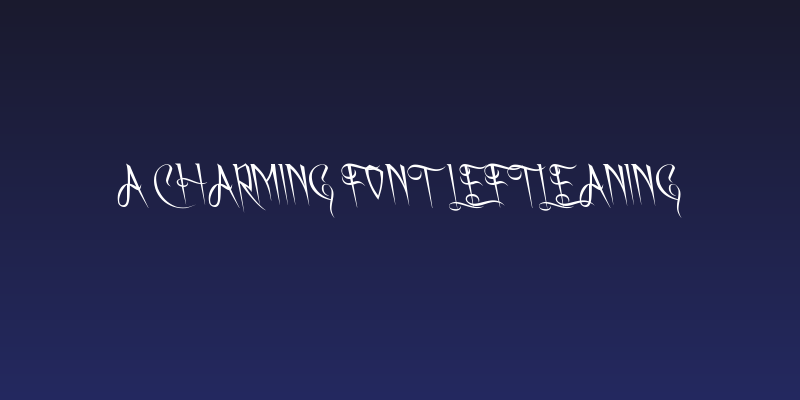 A Charming Font Leftleaning Social Header