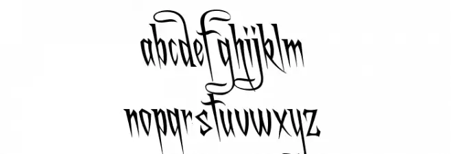 A Charming Font Leftleaning फ़ॉन्ट लोअरकेस